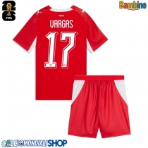 Maglie da calcio Svizzera Ruben Vargas #17 Prima Maglia Bambino Mondiali 2026  Manica Corta + Pantaloni corti)